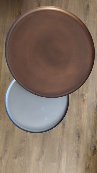 Conjunto de dos mesas bajas auxiliares de salon