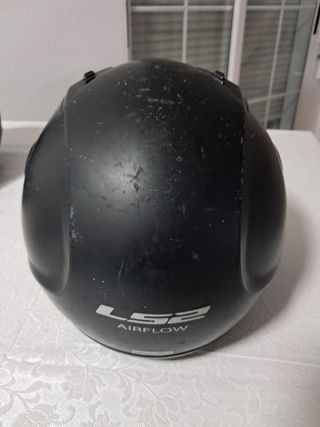 Cascos de moto negro mate LS2