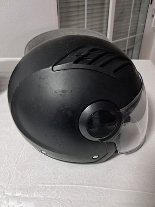 Cascos de moto negro mate LS2