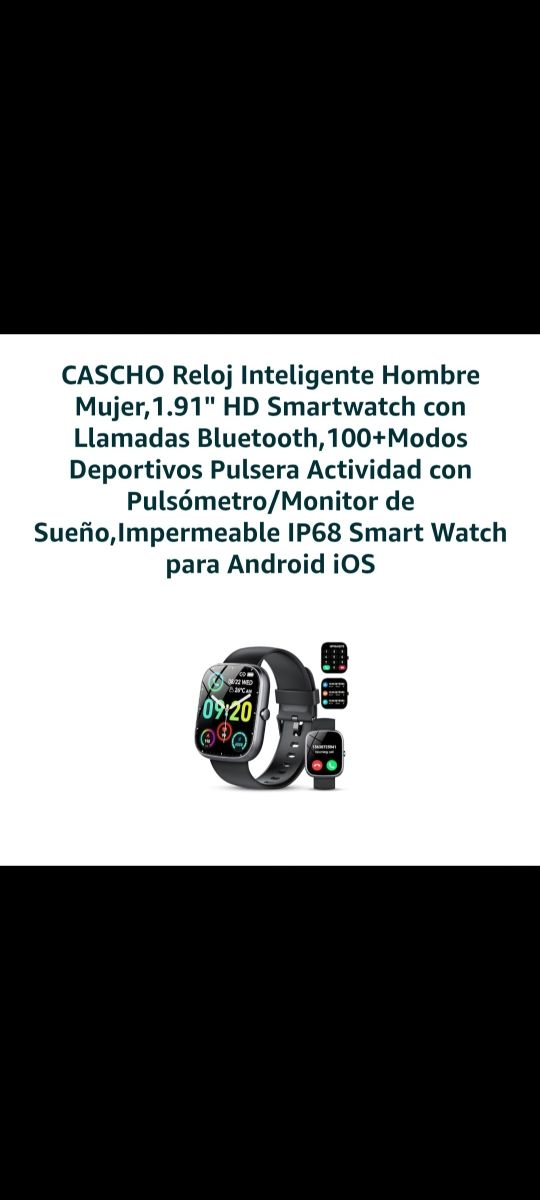Cascho reloj inteligente hombre mujer