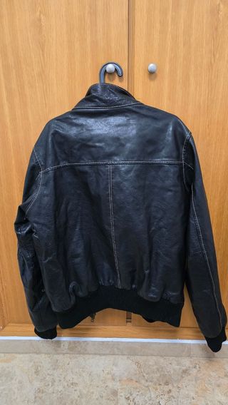 Chaqueta-chupa de cuero Green Coast