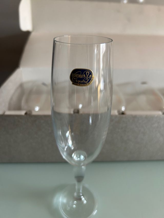 8 Copas Cristaleria Bohemia NUEVAS