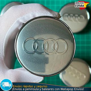 X4 Tapacubos Audi 60mm Emblemas Tapas de Llantas