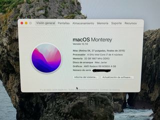 iMac con pantalla retina 5K de 27”