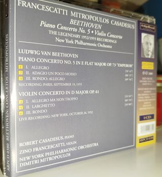 Beethoven.Conceto para violín y "El emperador"