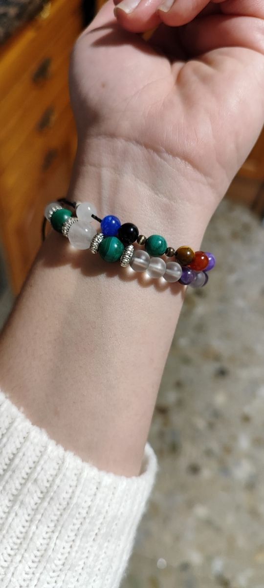 Pulseras joyería minerales 8 euros
