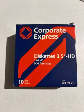 Corporate Express Diskettes 35"  HD 144 mb DOS