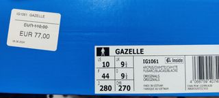 Zapatillas Adidas Gazelle Talla 44