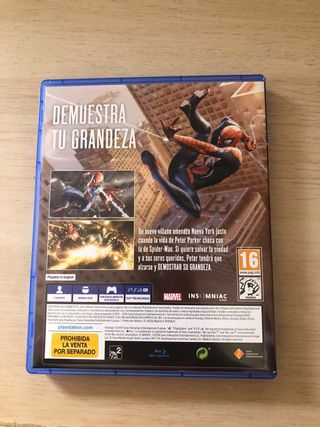 Juego Spider Man Ps4