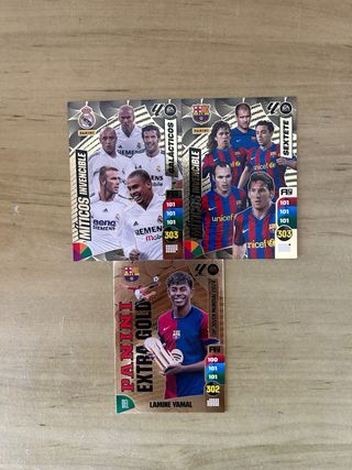 3 MITICOS INVENCIBLE EXTRA GOLD ADRENALYN 2024/25