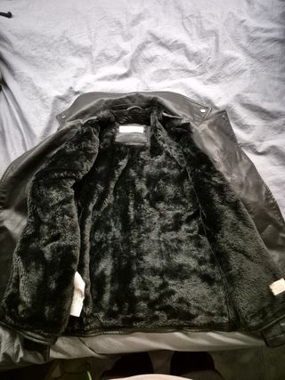 Chaqueta niña, cuero de mango 