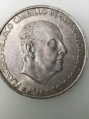 Moneda 100 pts franco 1966