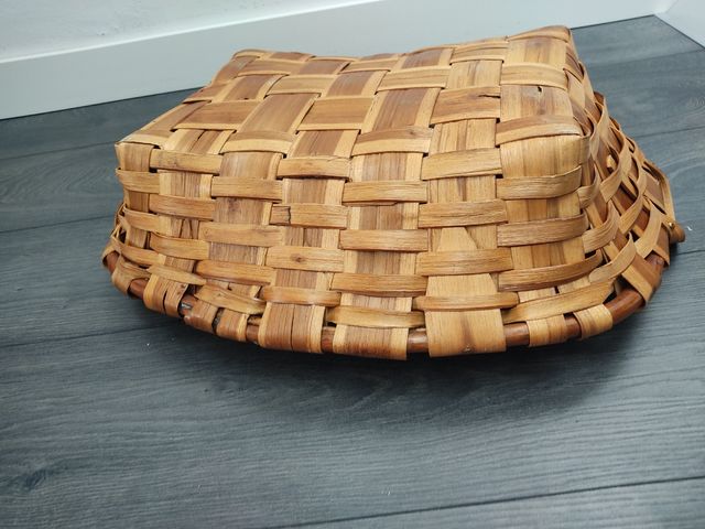 Cesto madera artesano  revistero