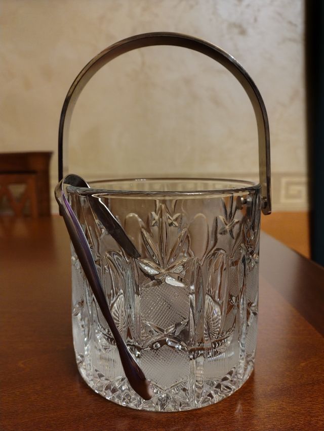 Cestello porta ghiaccio in cristallo