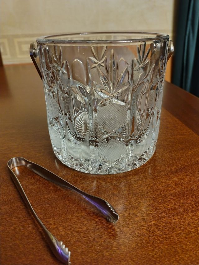 Cestello porta ghiaccio in cristallo