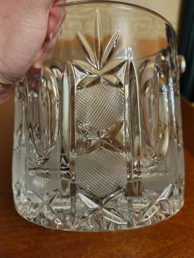 Cestello porta ghiaccio in cristallo