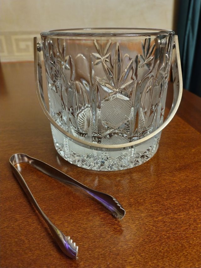 Cestello porta ghiaccio in cristallo