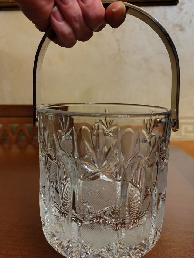 Cestello porta ghiaccio in cristallo