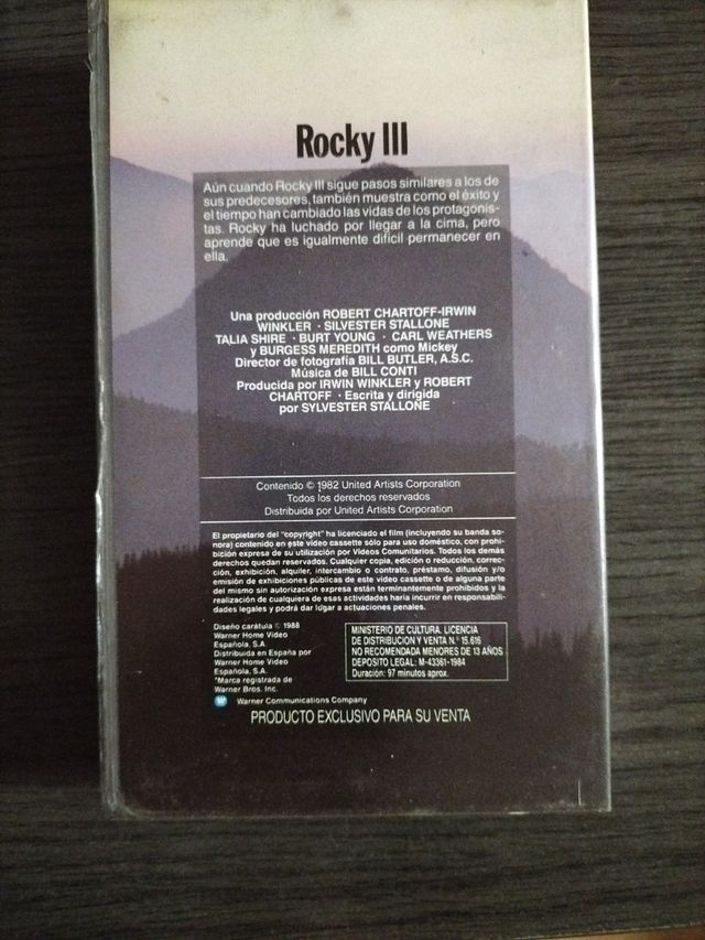 VHS ROCKY III