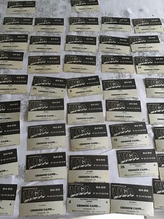 Cromos de fútbol campeonato de liga 84 85