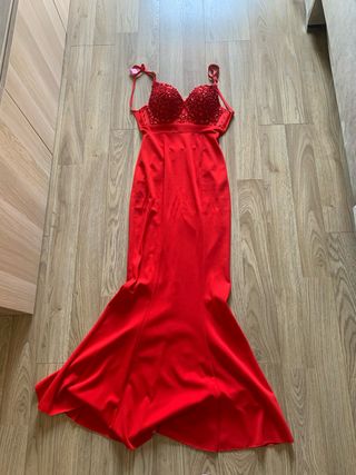 Vestido fiesta rojo