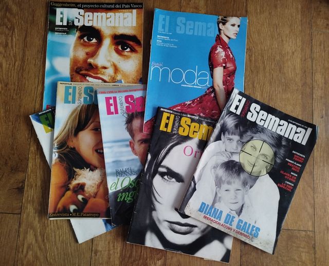Colección de 7 Revistas "El Semanal" 1994-1997