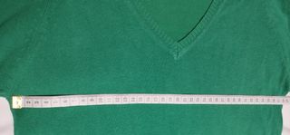 Jersey de pico verde Zara