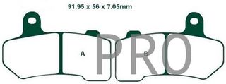 PASTILLAS DE FRENO FA409HH HARLEY DAVIDSON 1584 1690 1745 1800 1868 EBC