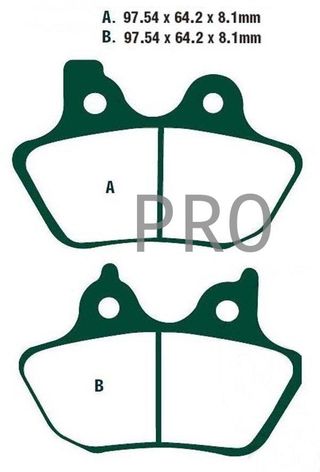 PASTILLAS DE FRENO FA400 HARLEY DAVIDSON 1450 1584 1690 1800 EBC