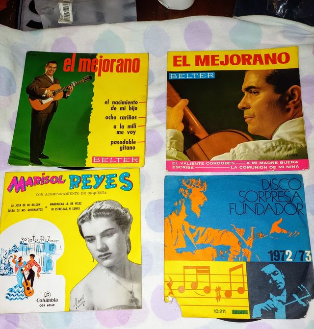 Discos vinílicos para vários cantores