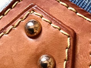 Louis Vuitton bolsa denim monogram