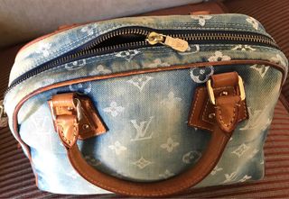 Louis Vuitton bolsa denim monogram