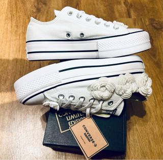 Converse WHITE EMBRO FLOWERS 38 37 y medio