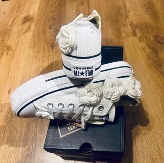 Converse WHITE EMBRO FLOWERS 38 37 y medio