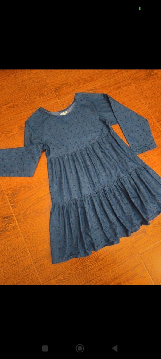 Vestido vaquero de lunares