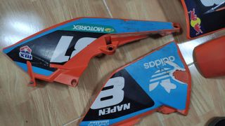 Platicos con pegatinas ktm exc 2018