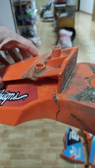 Platicos con pegatinas ktm exc 2018