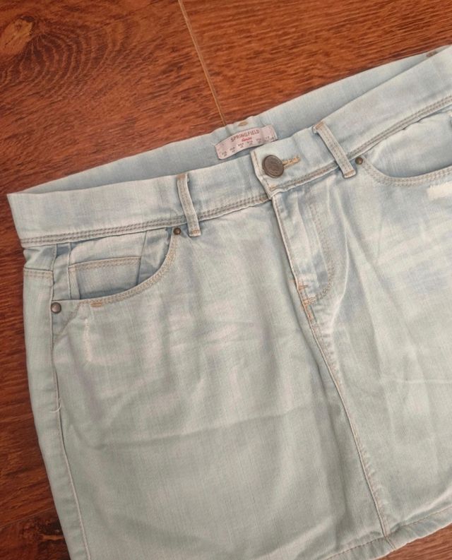 Falda vaquera corta Springfield