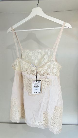 TOP TIRANTES ENCAJE ZARA 