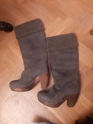 Bota zueco 38 Lola Torres.piel