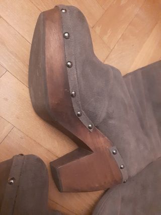 Bota zueco 38 Lola Torres.piel