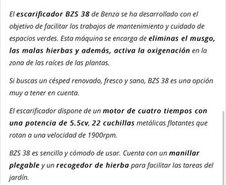 ALQUILER ESCARIFICADOR