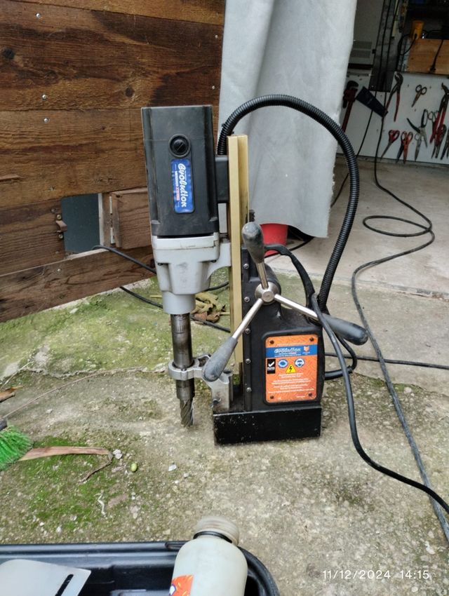 Taladro electroimán