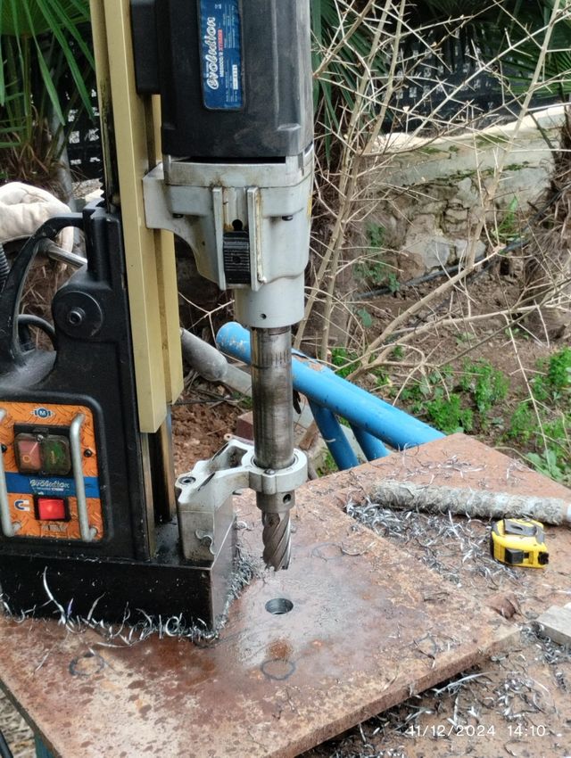 Taladro electroimán