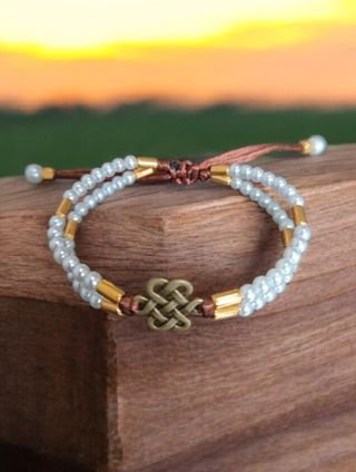 Pulsera serie "PERLAS" doble