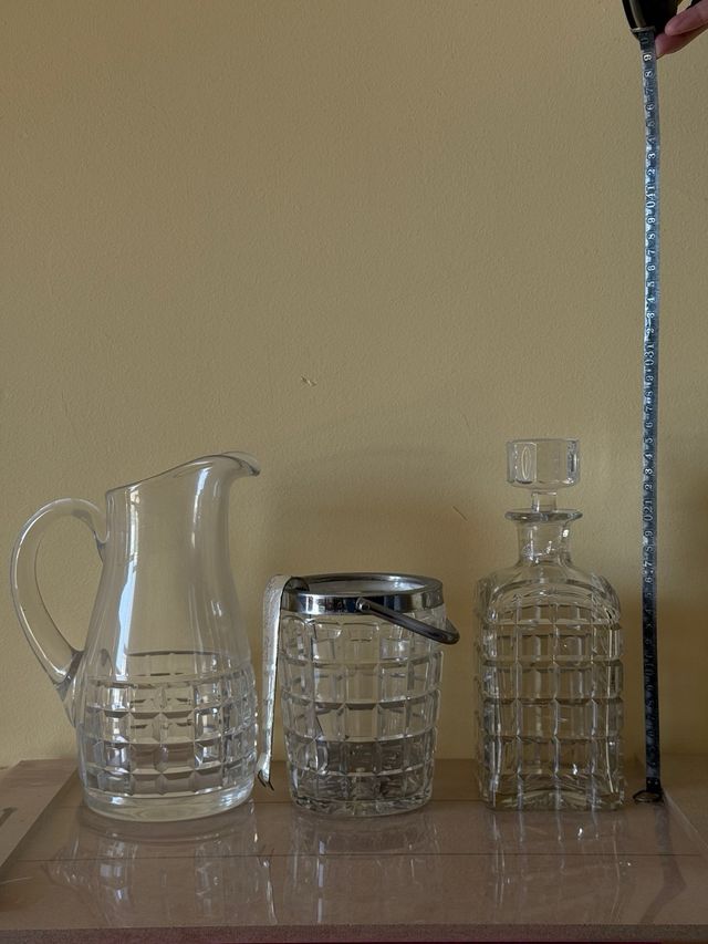 serviço de copos em cristal Atlantis Antigos