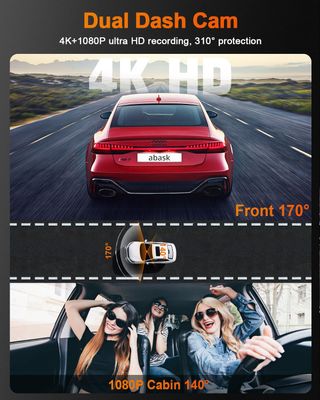 NUEVO - abask Cámara de Coche 4K GPS con Tarjeta