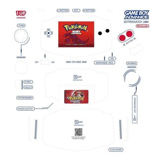 Gameboy advance lamina desmontaje