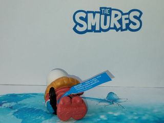 Puffi Puffetta BASF Variante etichetta azzurra Pej