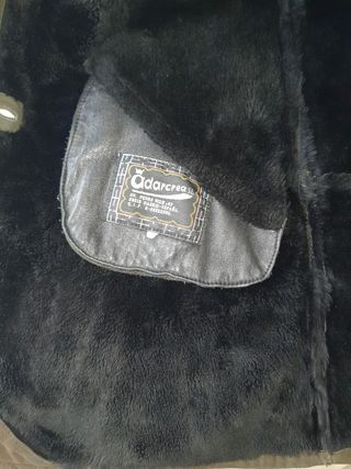 Abrigo 3cuartos de piel vuelta verde